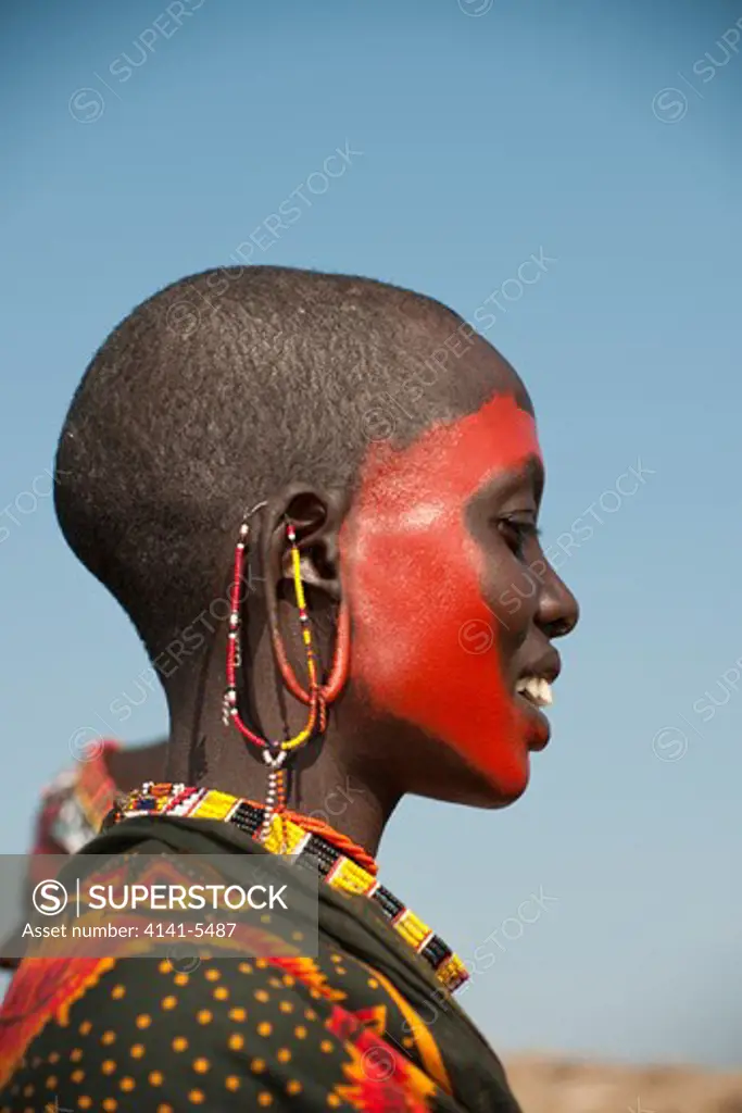 masai woman; kenya.