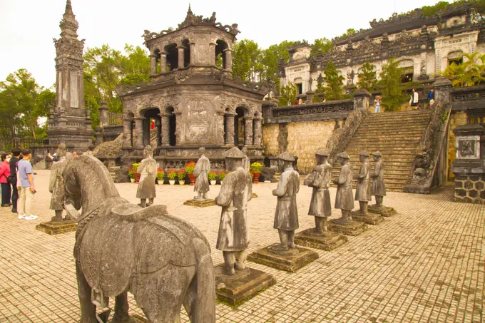 Vietnam, Hue, Khai Dinh Tomb,