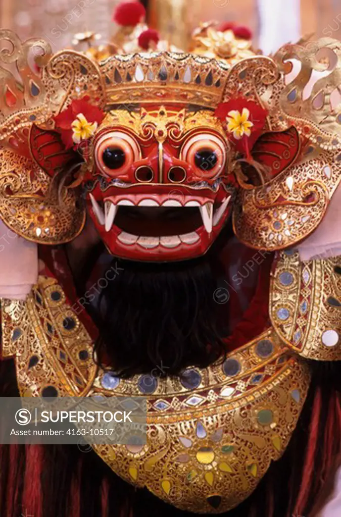 INDONESIA, BALI, BARONG DANCE, BARONG MASK