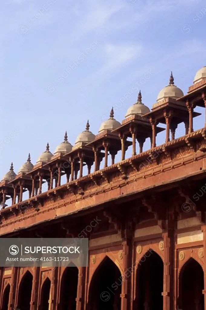 INDIA, FATEHPUR SIKRI, MOSQUE, ROOF DESIGN