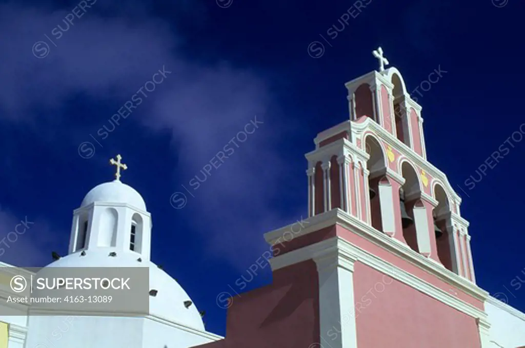 GREECE, SANTORINI, PHIRA, CHURCH