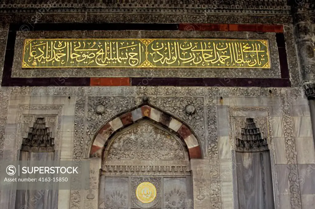 TURKEY, ISTANBUL, TOPKAPI PALACE, DETAIL