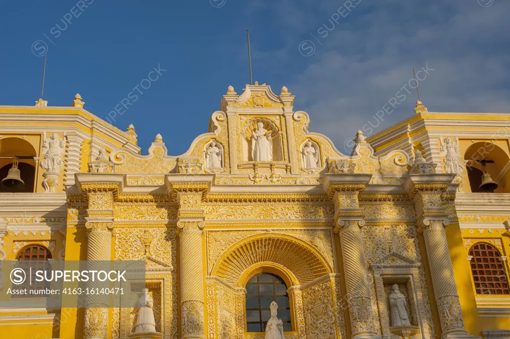 The La Merced Church is a baroque church in Antigua Guatemala.