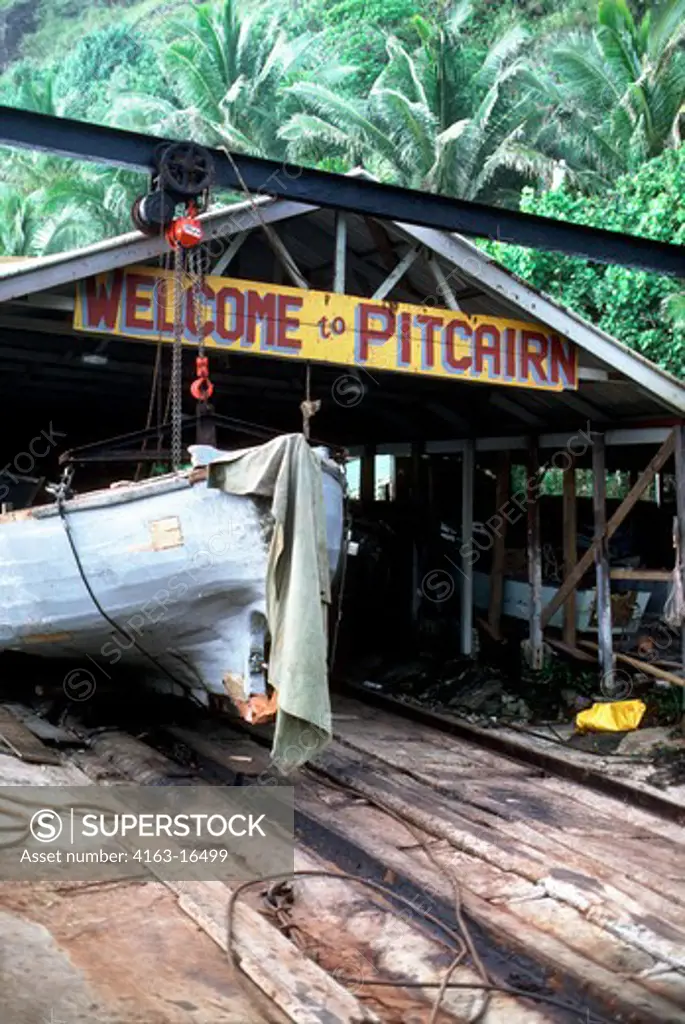 PITCAIRN ISLAND,BOUNTY BAY BOAT HOUSES