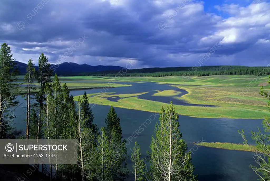 USA, WYOMING, YELLOWSTONE NATIONAL PARK, HAYDEN VALLEY, YELLOWSTONE RIVER