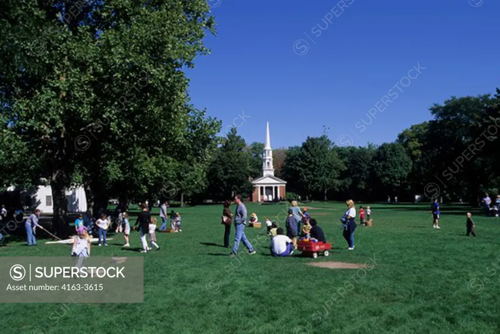 USA, MICHIGAN,NEAR DETROIT DEARBORN, GREENFIELD VILLAGE, VILLAGE GREEN