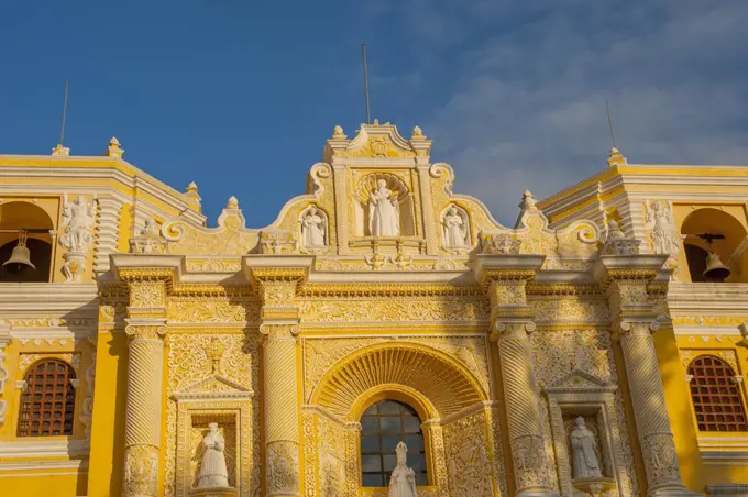 The La Merced Church is a baroque church in Antigua Guatemala.