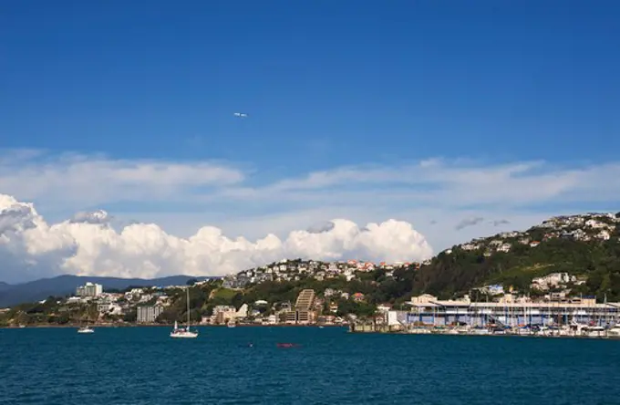 NEW ZEALAND, NORTH ISLAND, WELLINGTON, WATERFRONT, LAMBTON HARBOUR