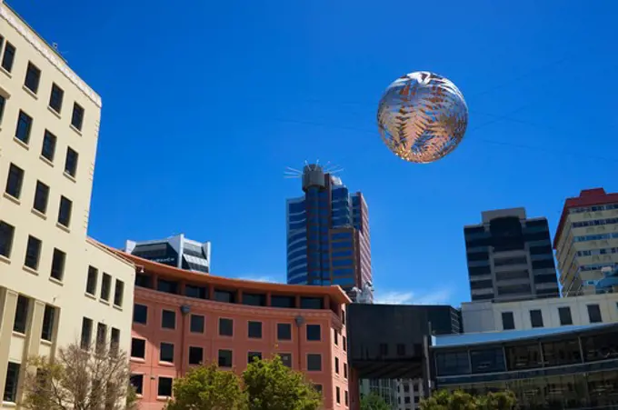 NEW ZEALAND, NORTH ISLAND, WELLINGTON, CIVIC CENTRE, ARTWORK