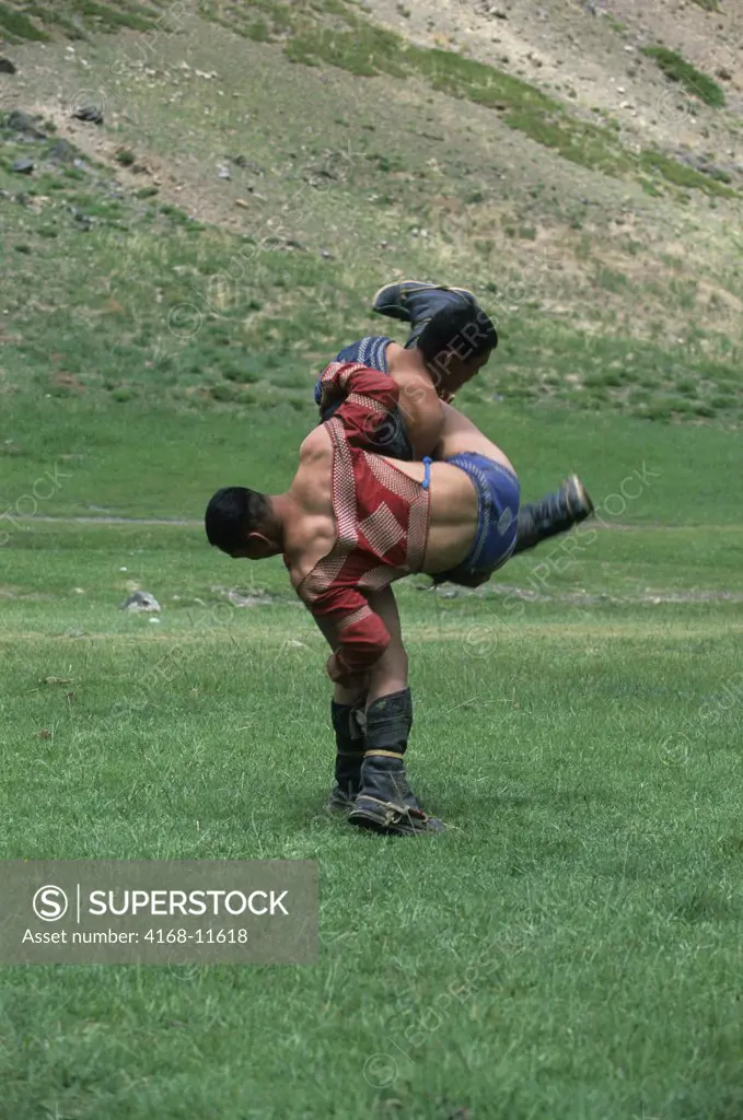 Mongolia, Gobi Desert, Near Dalanzadgad, Yolyn Am Valley, Mongolian Wrestling