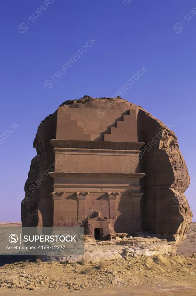 Saudi Arabia, Madain Saleh, Nabataeans Tombs (100 B.C. To 76 A.D.), Qasr Al Farid Tomb