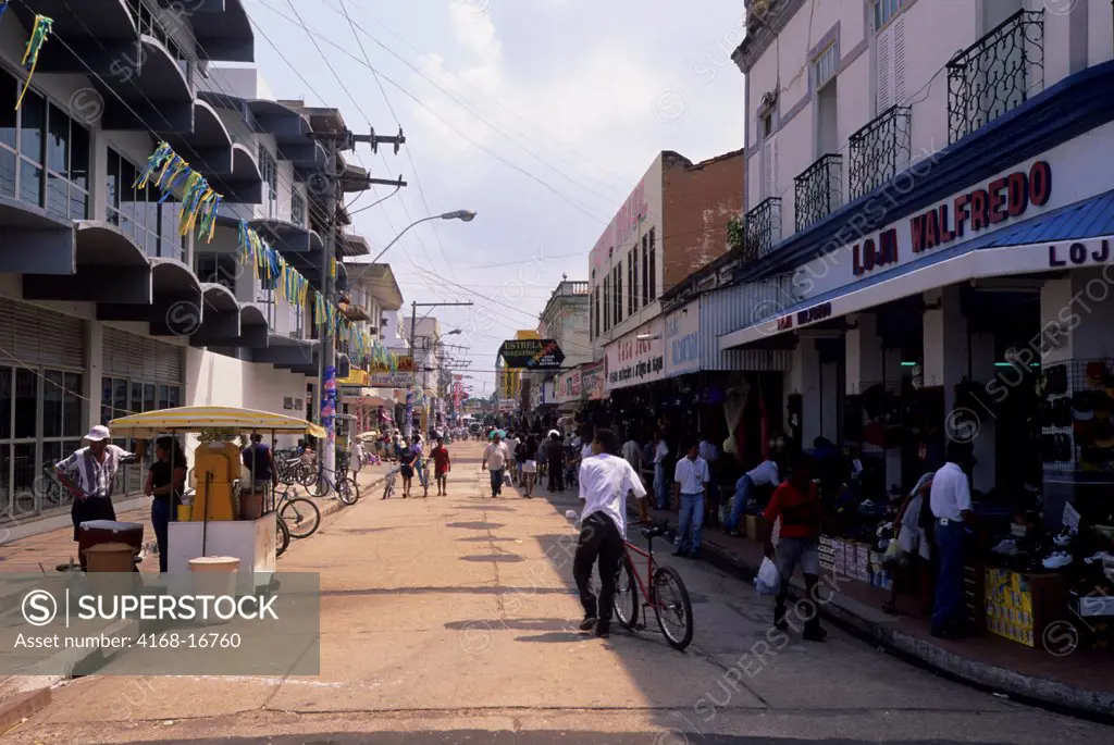 Brazil, Amazon River, Santarem, Street Scene