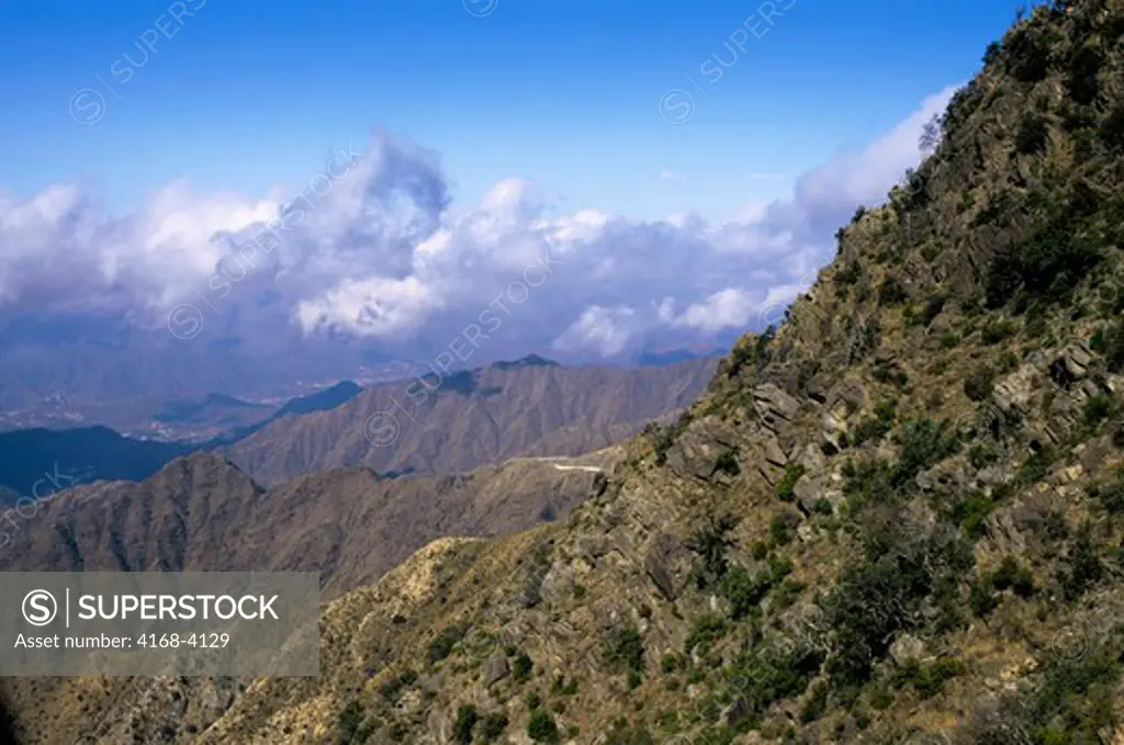 Saudi Arabia, Near Abha, Sooda Mountain, Mountain Slope