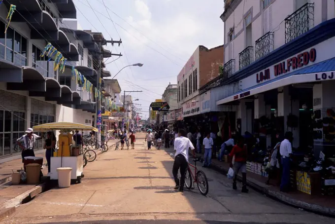 Brazil, Amazon River, Santarem, Street Scene