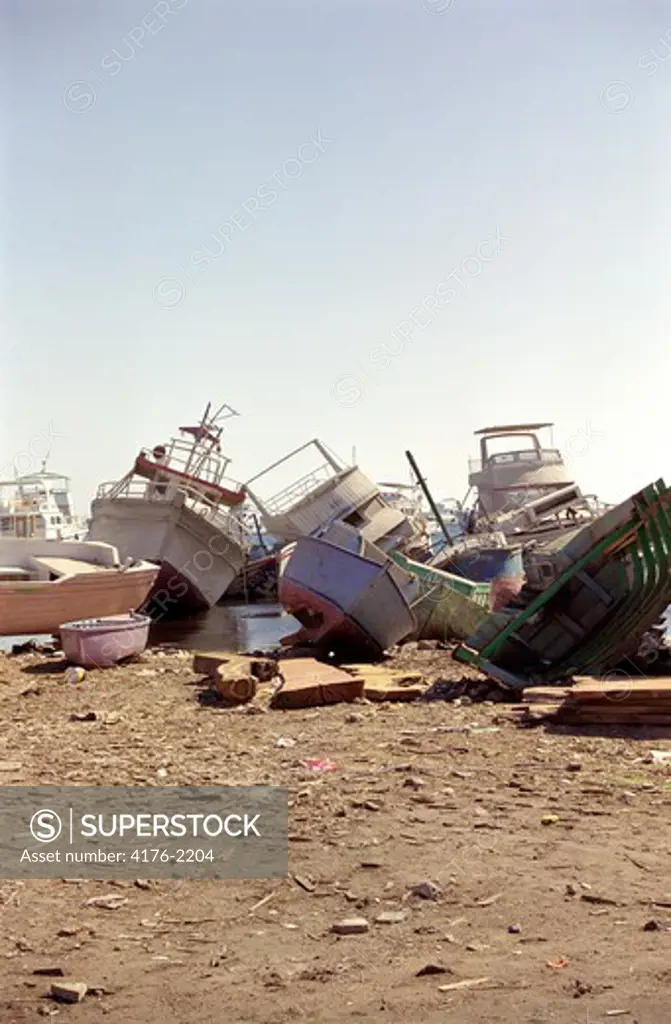 Shipwrecks in Hurghada, Egypt