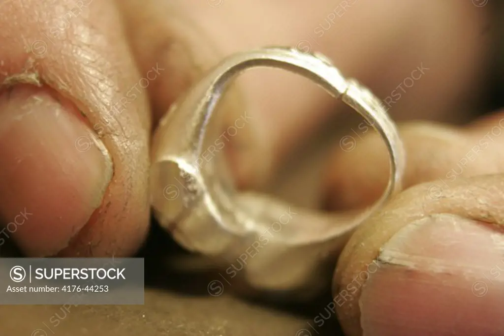 Closeup of a ring