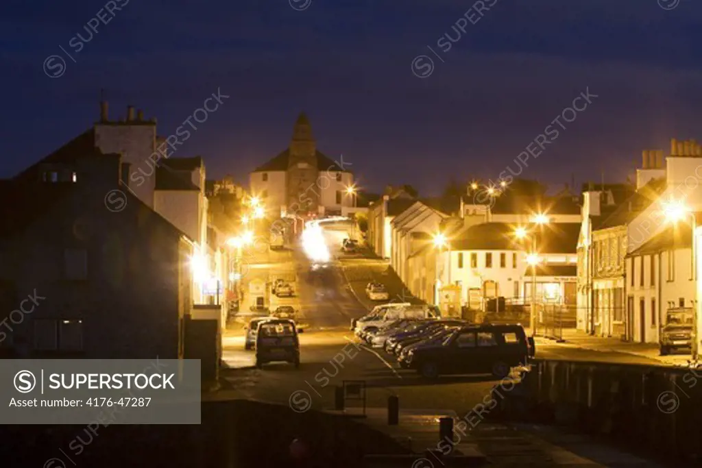 Main street in Bowmore,Islay,Scotland