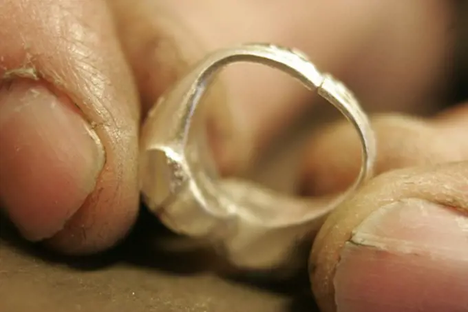 Closeup of a ring