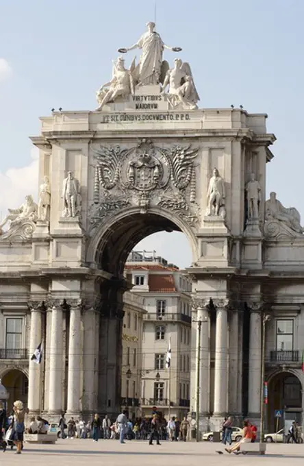 Marble arch in Lisabon, Portugal