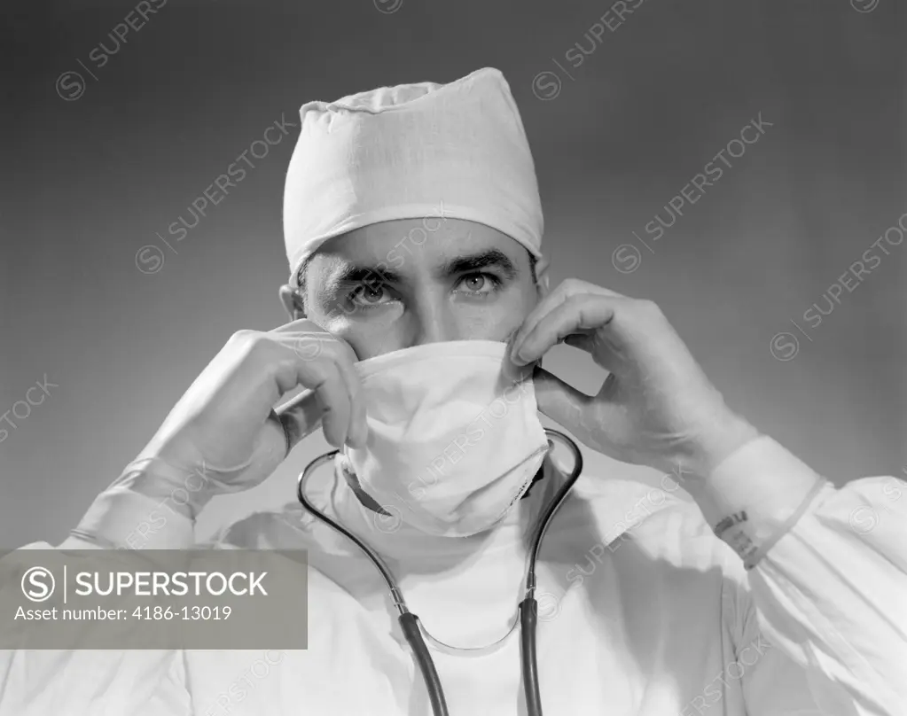 1960S Doctor Mask Operation Medical