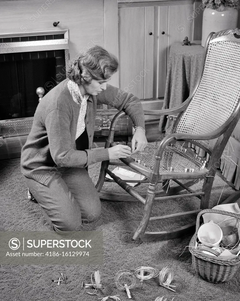 Caning a best sale rocking chair