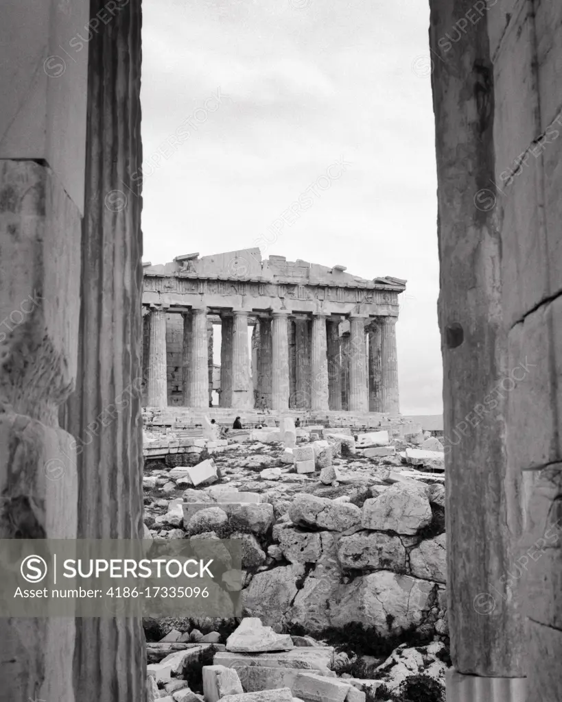 1950s THE PARTHENON ACROPOLIS ATHENS GREECE TEMPLE TO THE GODDESS ATHENA GREECE