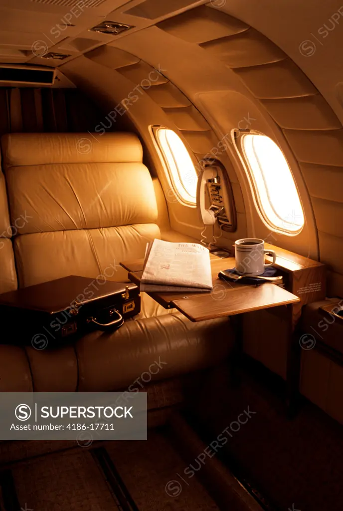 1990S Interior Corporate Jet Window Seat