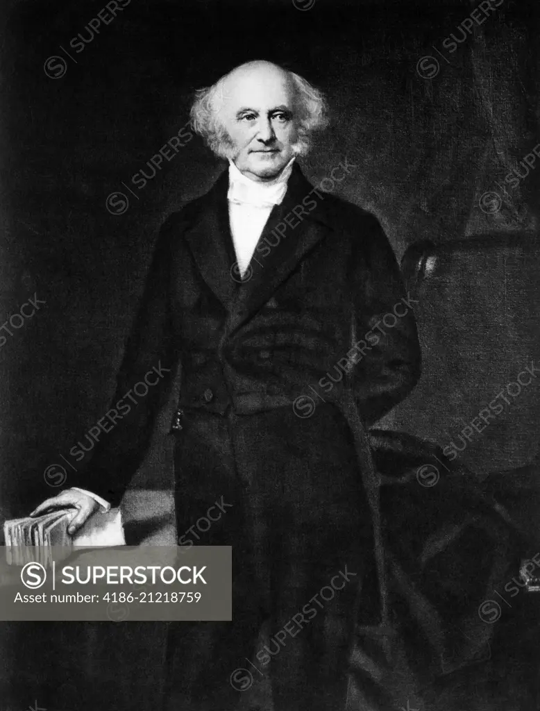 1830s 1840s PORTRAIT MARTIN VAN BUREN 8th AMERICAN PRESIDENT