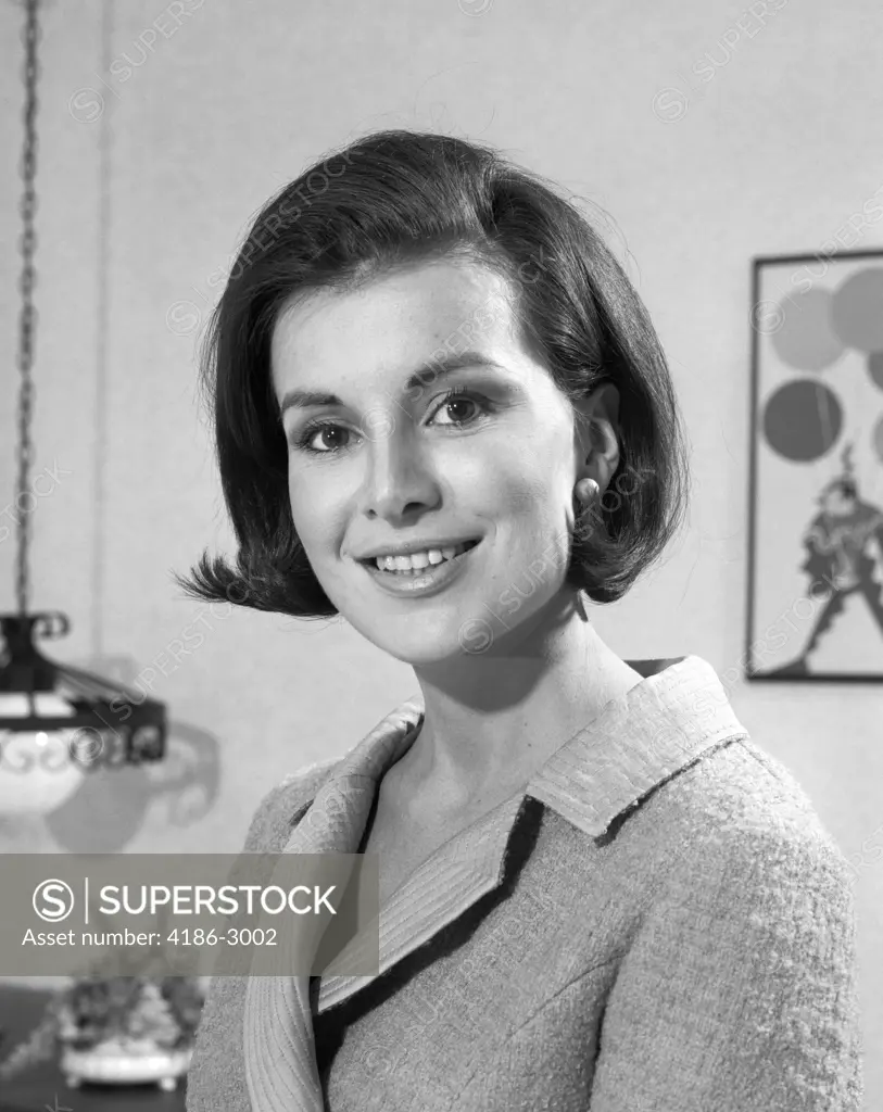 1960S Brunette Woman Smile