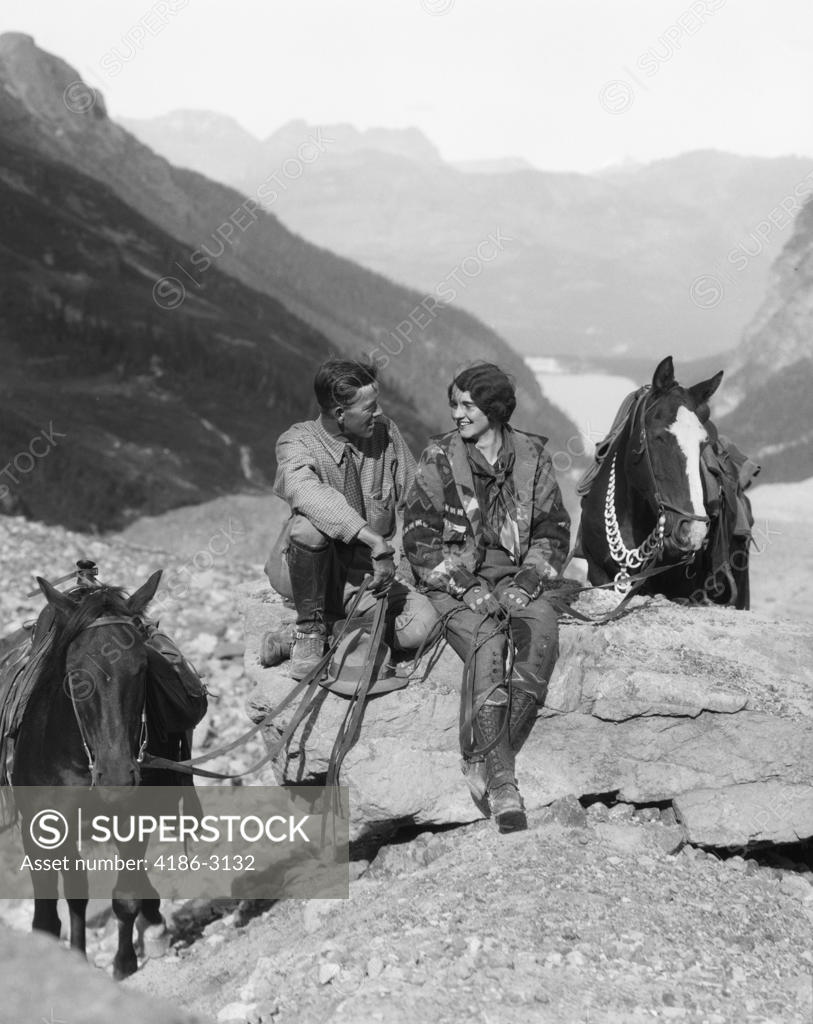 1920S 1930S Couple Man Woman Wearing Riding Gear Jodhpurs