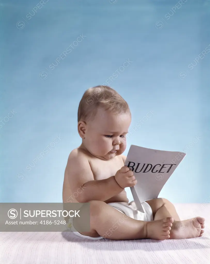 1960S Serious Baby Sitting Reading Budget