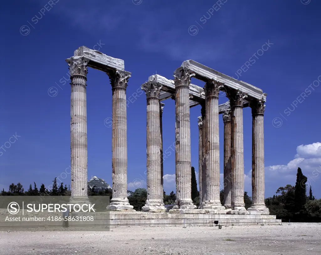 ATHENS GREECE RUINS OF THE OLYMPIEION