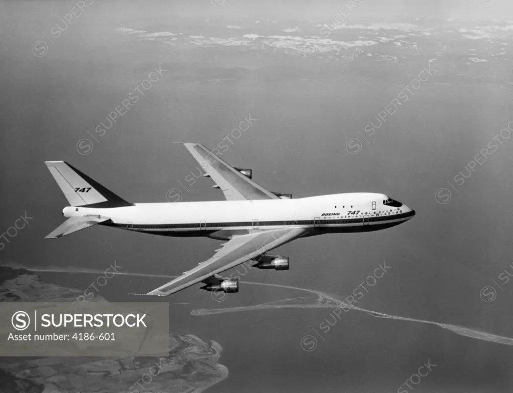 1960S Boeing 747 In Flight