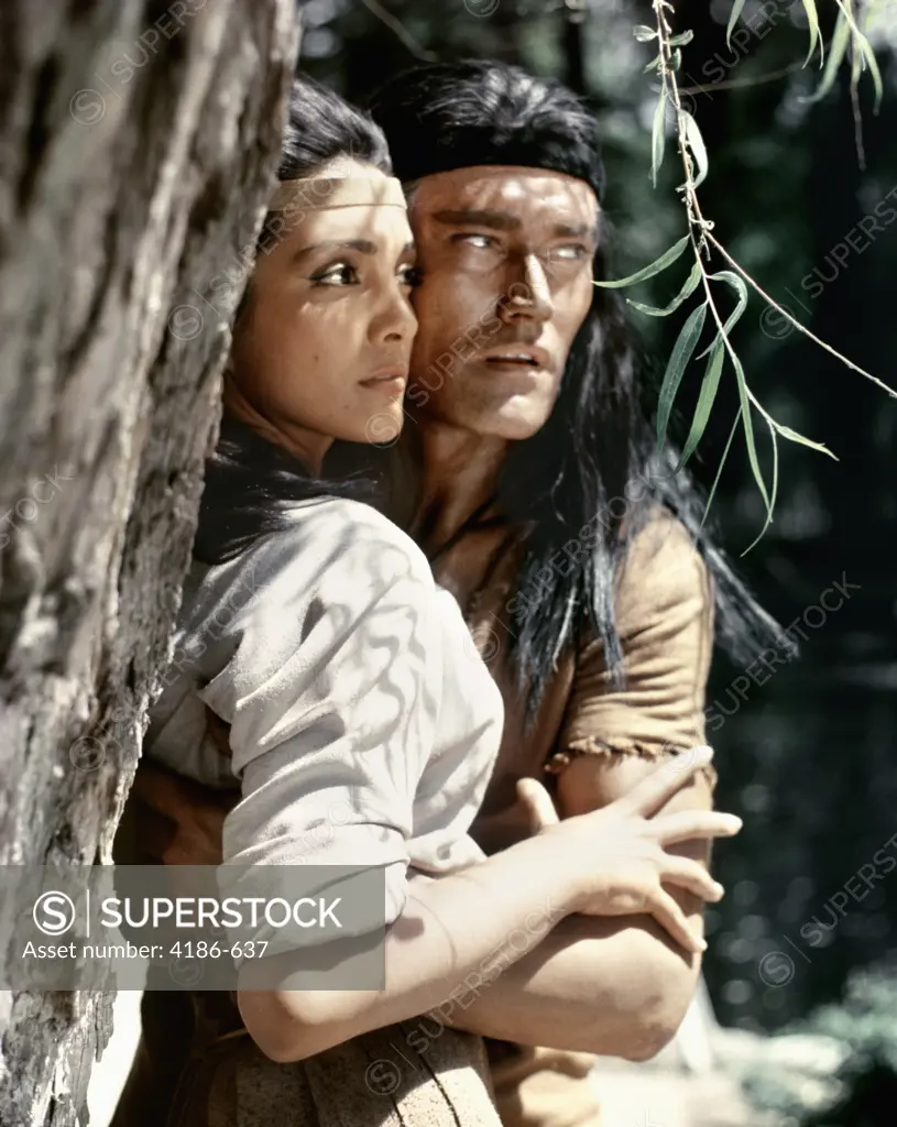 1960S 1962 Film Geronimo With Chuck Connors And Kamala Devi As Native Americans