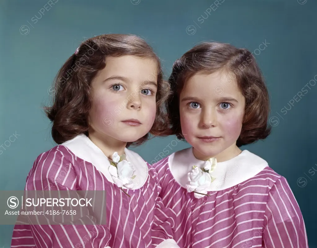 1960S Twins Sisters Family Two