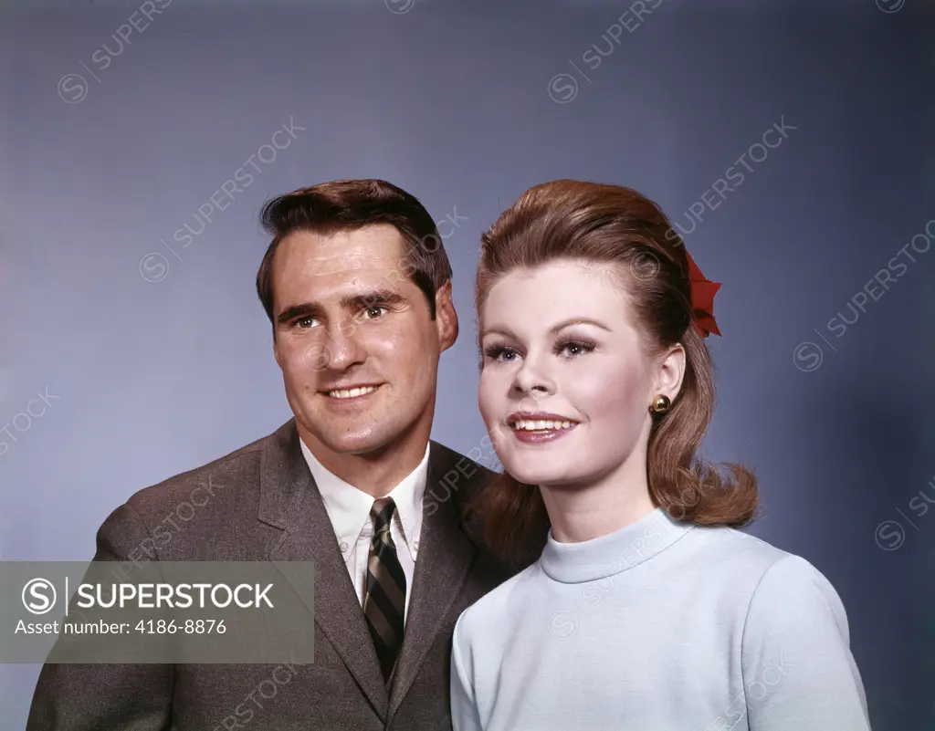 1960S Couple Man Woman Smiling