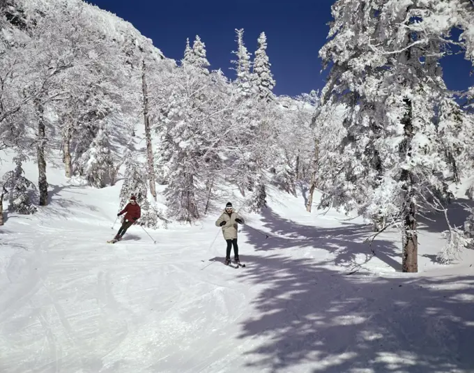 1960S Skiing Snow Winter Slopes