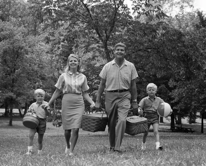 1960S Family Picnic