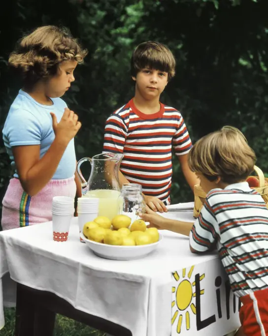 1980s KIDS AT LEMONADE STAND