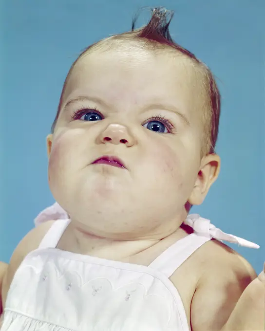 1960S Baby Portrait Making Funny  Facial Expression