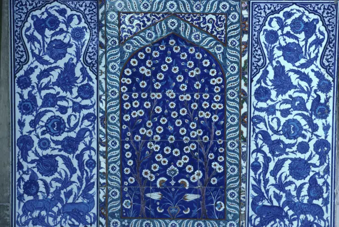 BLUE TILES TOPKAPI PALACE ISTANBUL TURKEY