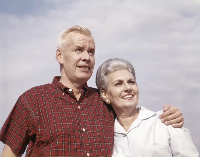 1970S Elderly Couple Portrait