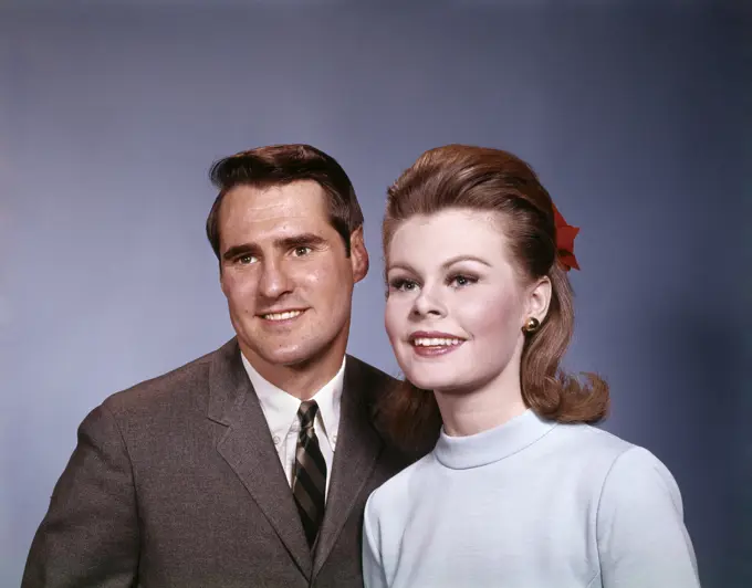 1960S Couple Man Woman Smiling