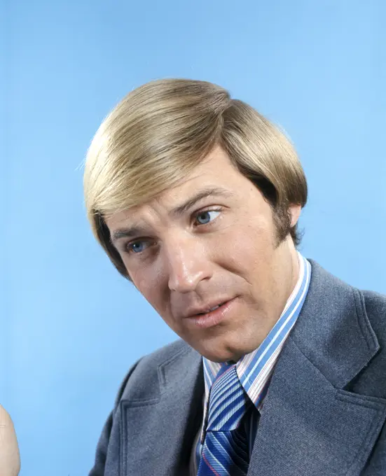 1970S Portrait Of Man Blond Hair Blue Eyes