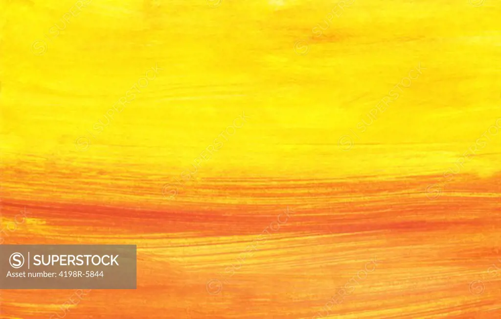 Handpainted abstract sunset background