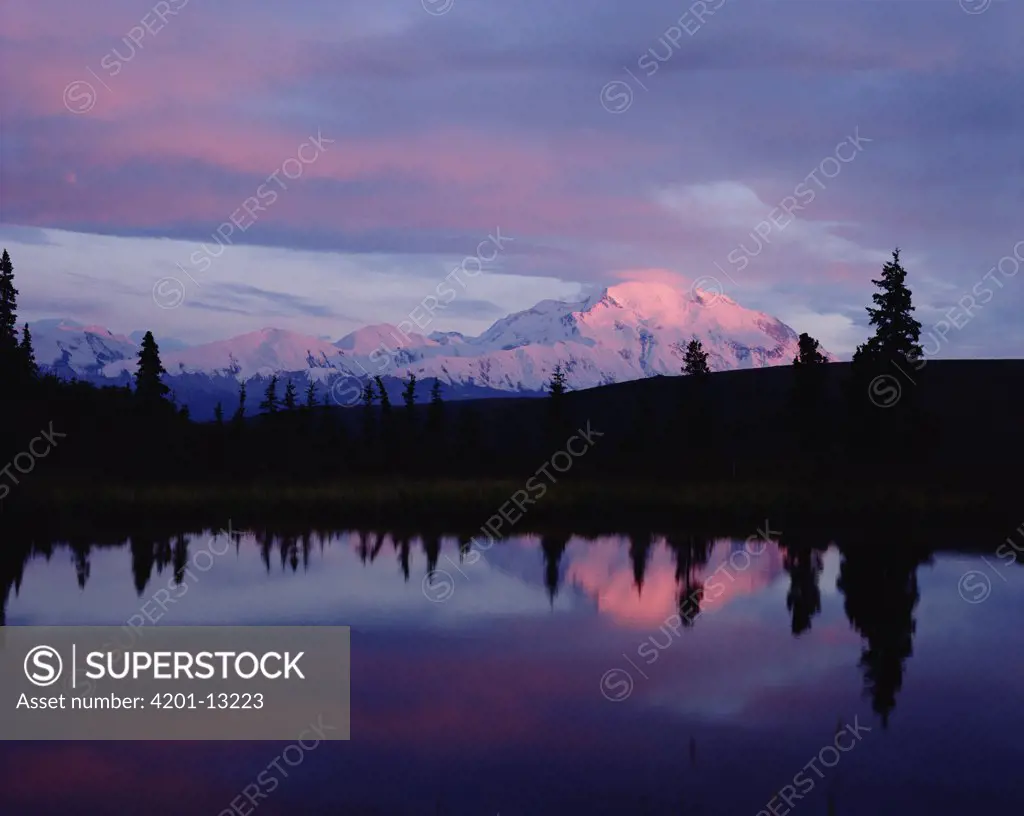 Mt Denali and Wonder Lake, Denali National Park and Preserve, Alaska