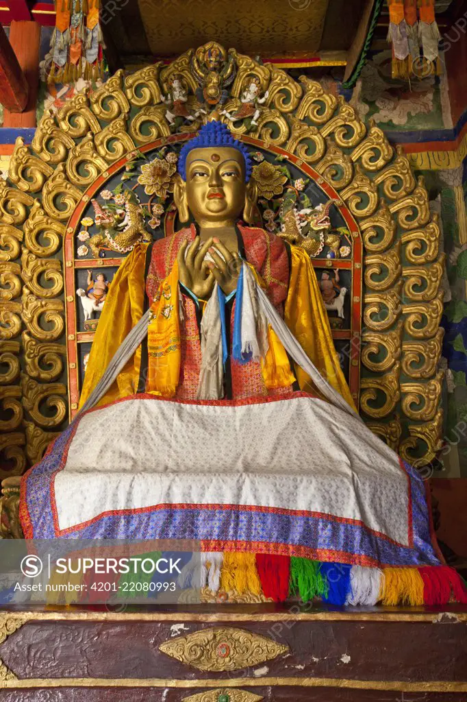 Maitreya Buddha, Erdene Zuu Monastery near Kharakhorum, the ancient capital of Mongol empire, Mongolia