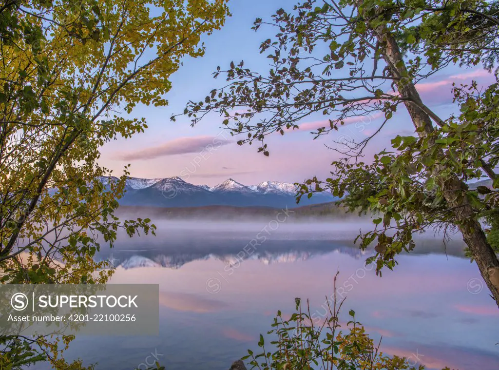 Trident Range from Pyramid Lake, Jasper National Park, Alberta, Canada