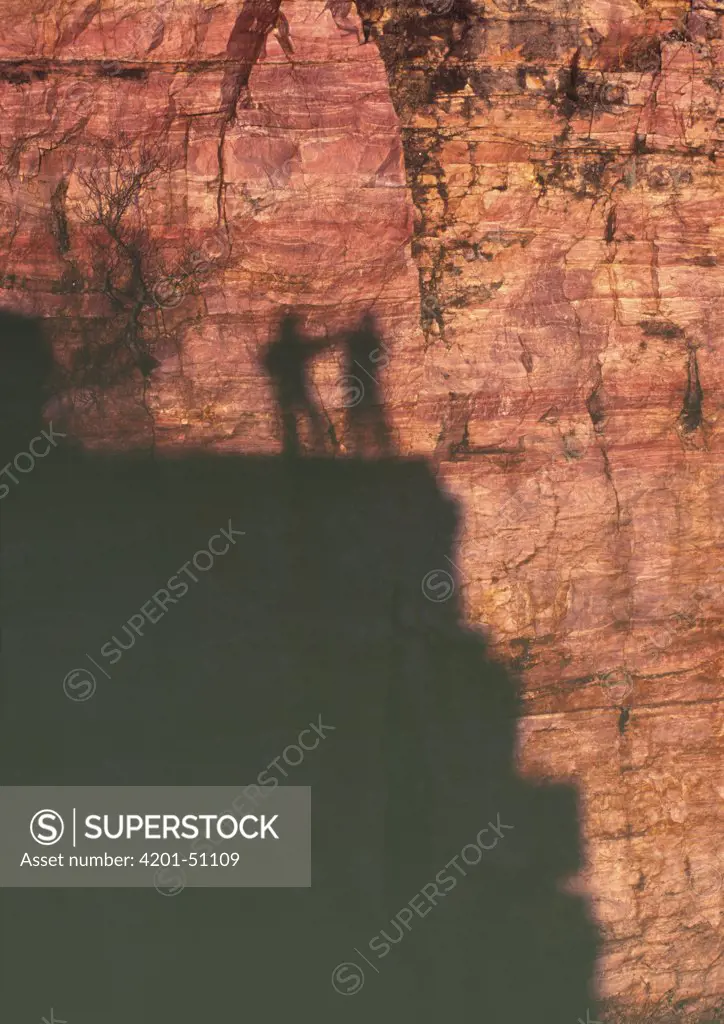 Photographer's shadow, Grand Canyon National Park, Arizona