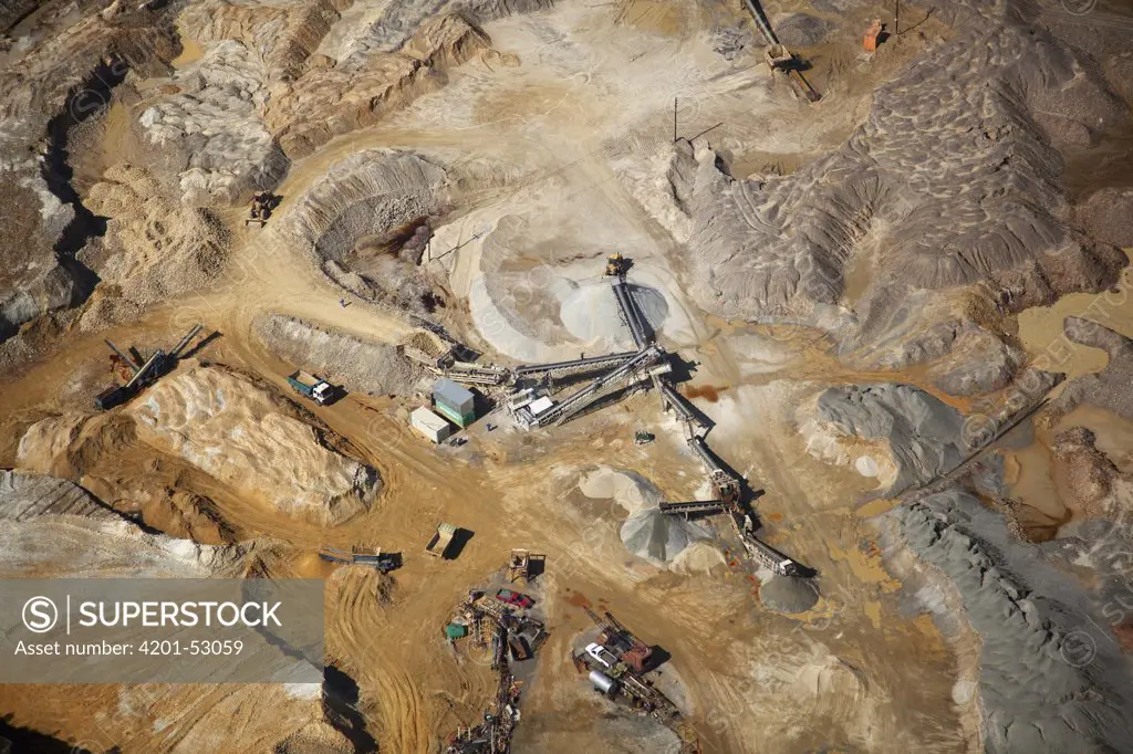 Mine dump and slime dam, Johannesburg, South Africa